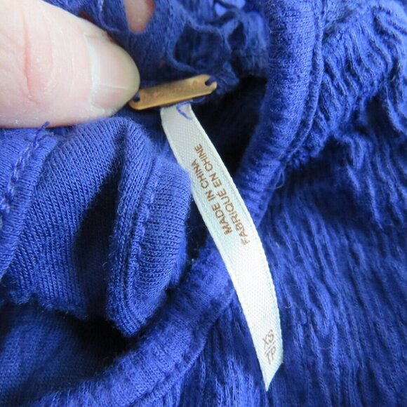 FREE PEOPLE To The Point Lace Crochet Swing Dress Violet Purple Boho Festival XS - Picture 14 of 14